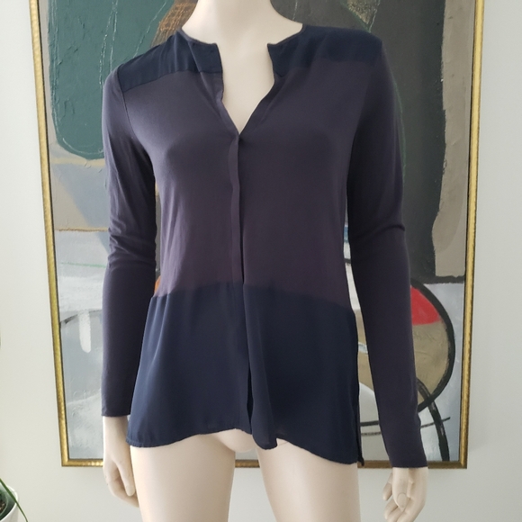 Ecru | Tonal Mix Media Blouse - Picture 2 of 9